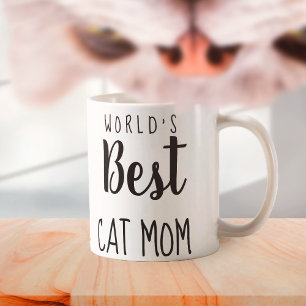 Caneca De Café Melhor Mãe Gato do Mundo - Personalizável