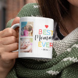 Caneca De Café Melhor Mãe Já Deu Foto<br><div class="desc">Caneca de café da mãe personalizada com o texto "melhores mamães de sempre" e a data. Mais 8 fotos da família para você personalizar com sua própria para fazer deste um presente especial para a mãe.</div>