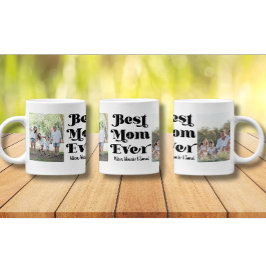 Caneca De Café Melhor Mãe Já Personalizada Coffee Mug com 2 fotos