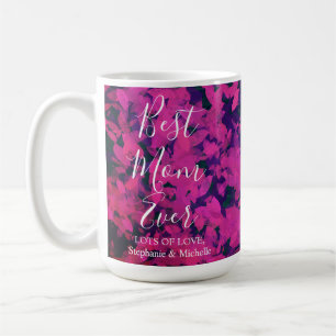 Caneca De Café Melhor Mãe, Jardim Floral Rosa