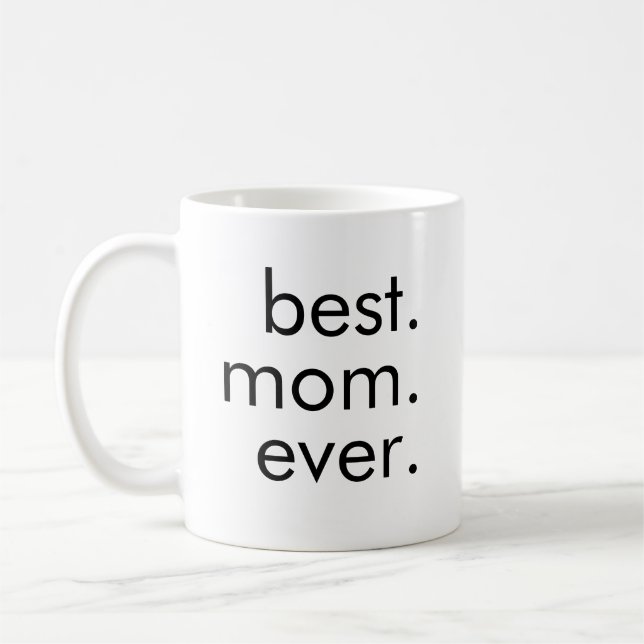 Caneca De Café Melhor. Mãe. Nunca. (Esquerda)