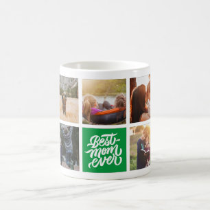 Caneca De Café Melhor Mãe Nunca Personalizada Colagem de Fotos V