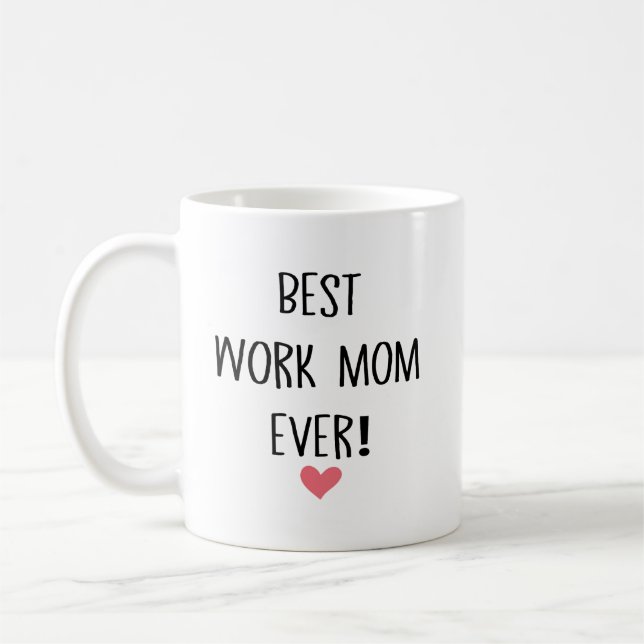 Caneca De Café Melhor Mãe Trabalhadora de Todos os Tempos Chefe D (Esquerda)