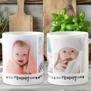 Caneca De Café Melhor MAMÃE do Dia de as mães Personalizado de 2 