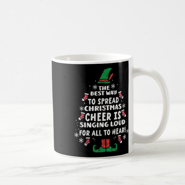 Caneca De Café Melhor Maneira de Espalhar Alegria de Natal Divers (Direita)