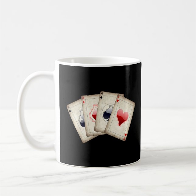 Caneca De Café Melhor Mão De Poker Nunca (Esquerda)