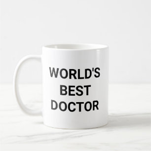 Caneca De Café Melhor Médico do Mundo Presente Engraçado para Col