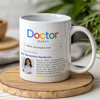 Caneca De Café Melhor Médico Procurar Com Fotografia E Mensagem