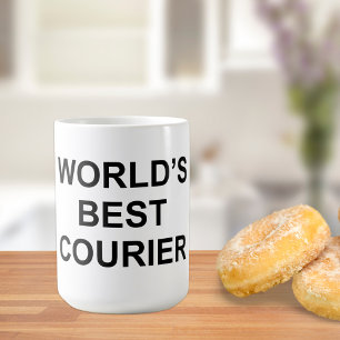 Caneca De Café Melhor Mensageiro / Entregador de Correspondência