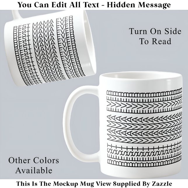 Caneca De Café Melhor Mensagem Escondida 141BW Novidade (Criador carregado)