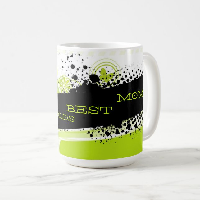 CANECA DE CAFÉ MELHOR MODELO DE MÃE DE MÃE (Frente Esquerda)