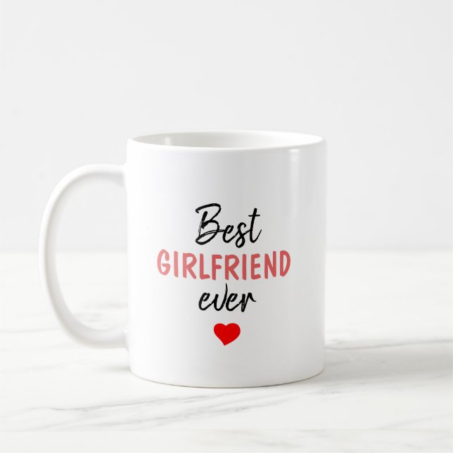 Caneca De Café Melhor Namorada de Todos os Tempos (Esquerda)