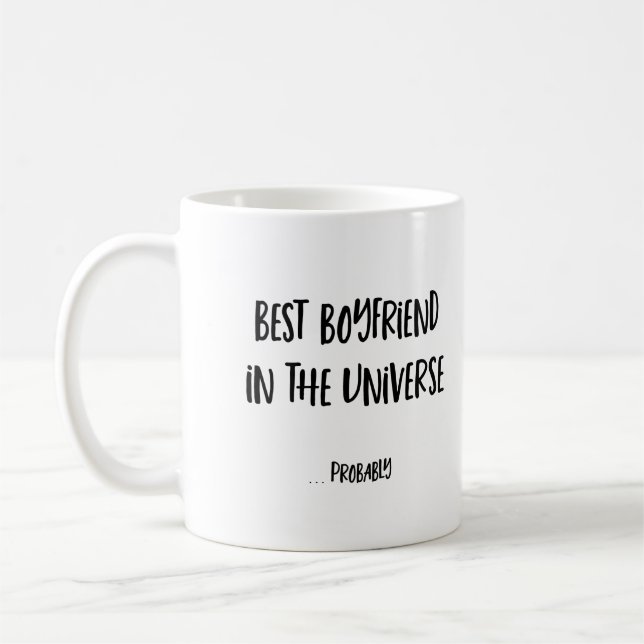 Caneca De Café Melhor Namorado do Universo Engraçado Mug (Esquerda)