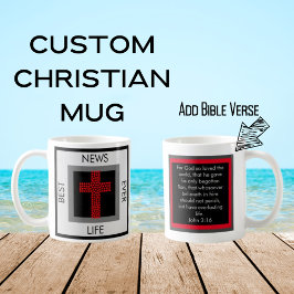 Caneca De Café Melhor Notícia Já John 3:16 Gospel Tract