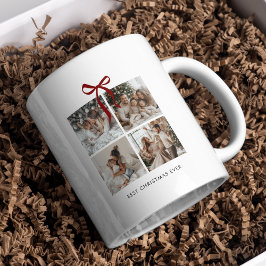 Caneca De Café Melhor oferta de fotos da família de Natal Ever