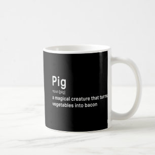 Caneca De Café Melhor oferta divertida de definição de bacon e po