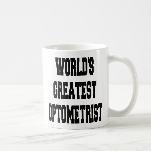 Caneca De Café Melhor Optometrista do Mundo (Direita)