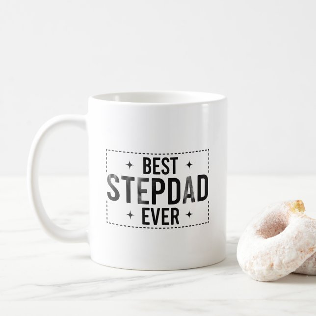 Caneca De Café Melhor Padrasto do Mundo Presente do Dia dos Pais  (Com Donut)