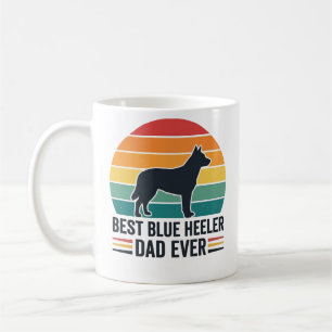 Caneca De Café Melhor Pai Blue Heeler de Todos os Tempos Design d