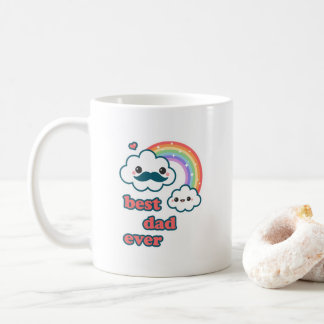Caneca De Café Melhor pai bonito da nuvem