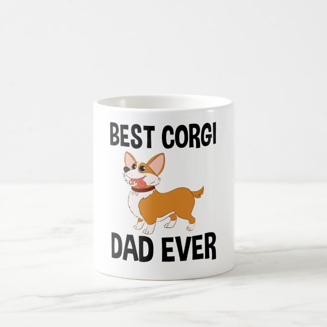 Caneca De Café Melhor Pai Corgi de Todos os Tempos (Centro)