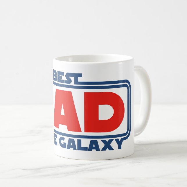 Caneca De Café Melhor Pai da Galáxia (Frente Esquerda)