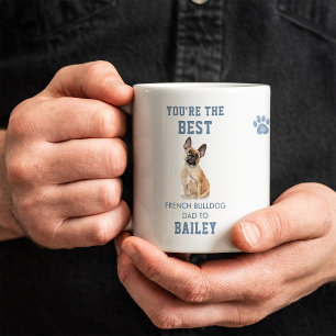 Caneca De Café Melhor Pai de Bulldog Francês Foto e Ilustração