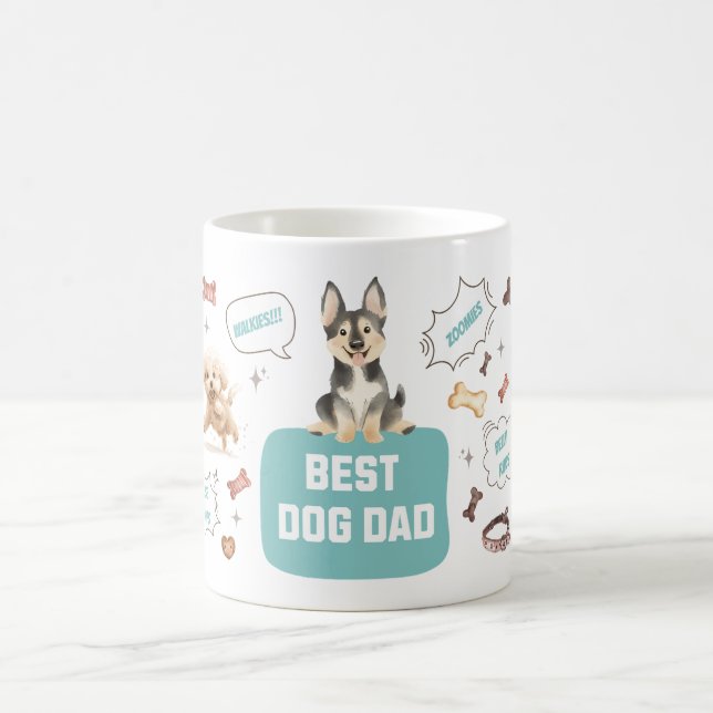 Caneca De Café Melhor Pai de Cachorro (Centro)