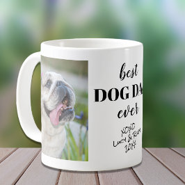 Caneca De Café Melhor Pai De Cachorro Alguma Vez Personalizado Fo