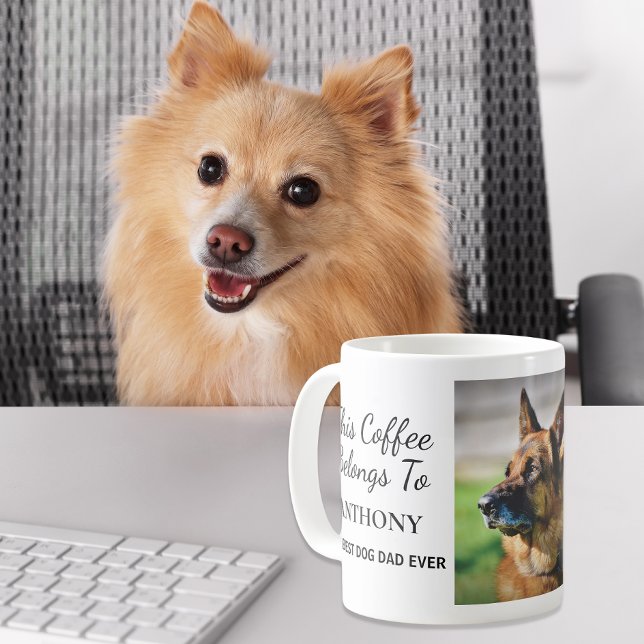 Caneca De Café Melhor Pai De Cachorro Alguma Vez Personalizado Fo (Criador carregado)