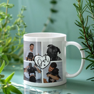 Caneca De Café Melhor Pai de Cachorro Colagem de Fotografias