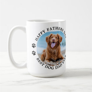 Caneca De Café Melhor Pai De Cachorro Do Dia de os pais Personali