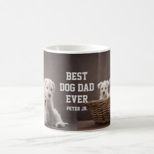 Caneca De Café Melhor Pai De Cachorro Foto Personalizada