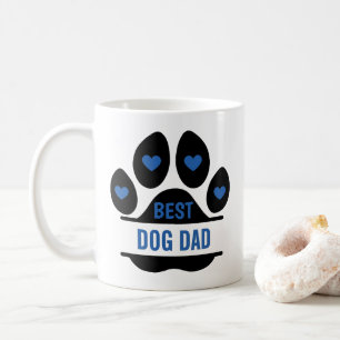 Caneca De Café Melhor Pai de Cachorro Impressão de Pata