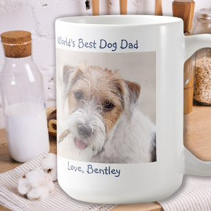Caneca De Café Melhor Pai de Cães - Dia de os pais - Foto Pet
