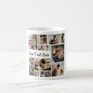 Caneca De Café Melhor Pai De Colagem De Fotos De 12