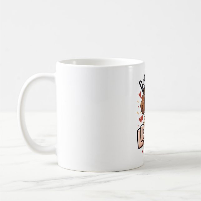 Caneca De Café Melhor Pai De Dachshund Nunca (Esquerda)