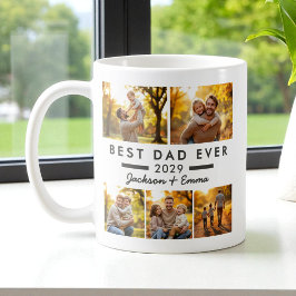 Caneca De Café Melhor Pai De dia de os pais 5 Colagem De Fotos