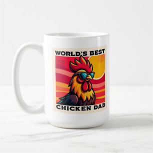 Caneca De Café Melhor Pai de Frango do Mundo Pai Galo Engraçado 