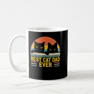 Caneca De Café Melhor Pai De Gato Alguma Vez Vintage Estilo Retro