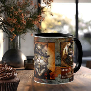 Caneca De Café Melhor Pai De Gato De Steampunk