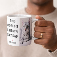 Melhor Pai de Gato do Mundo Foto Preto
