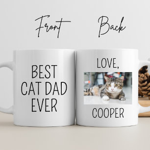 Caneca De Café Melhor Pai De Gato Já Personalizado Pavimentos De