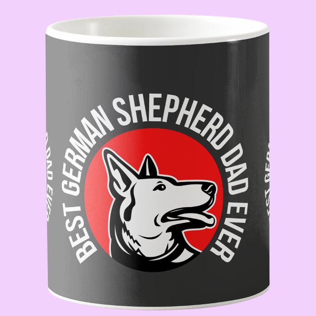 Caneca De Café Melhor Pai de German shepherd (Criador carregado)