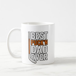 Caneca De Café Melhor Pai de Hockey Puck'n Pai de Sempre Vector D