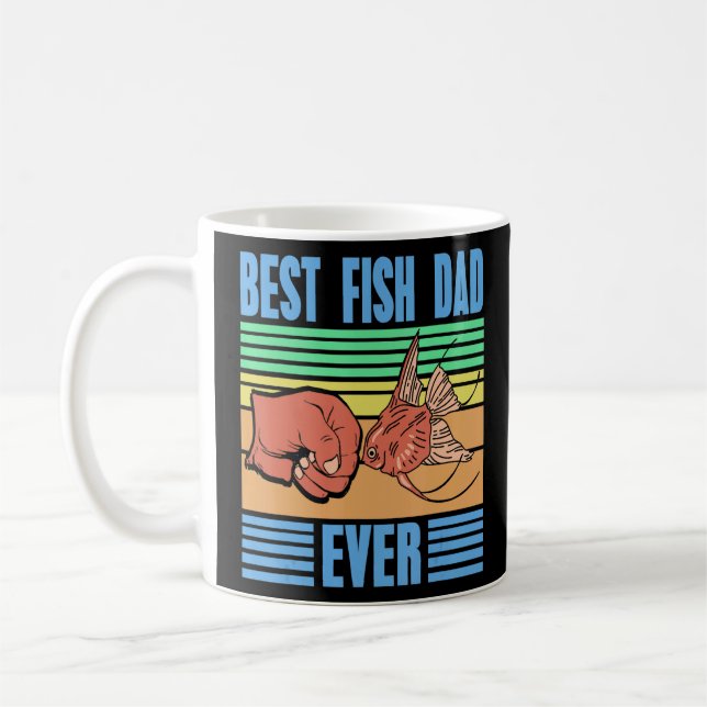 Caneca De Café Melhor Pai De Peixe Já Presente Na Pesca Retroativ (Esquerda)