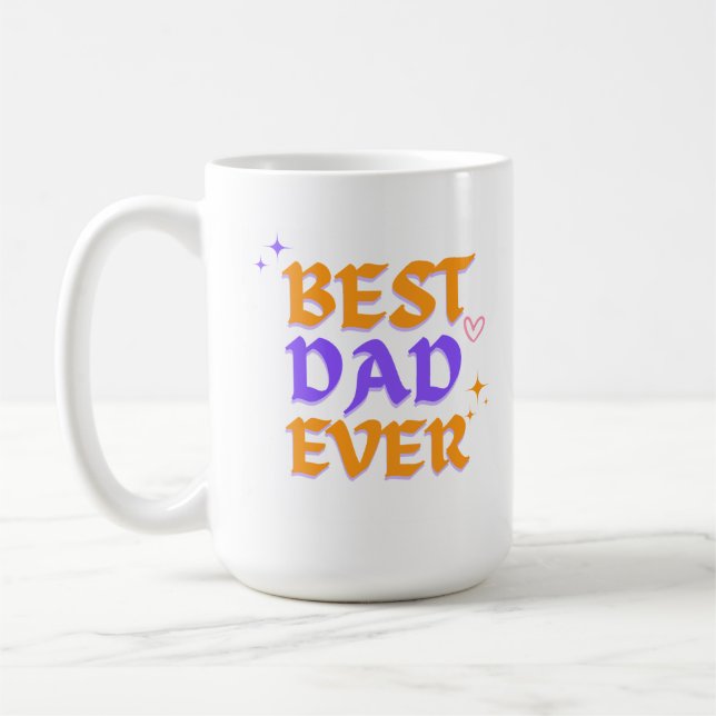 Caneca De Café Melhor Pai de sempre - Design do Dia do Pai (Esquerda)