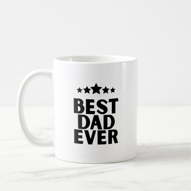 Caneca De Café melhor pai de sempre, presente engraçado para pai  (Esquerda)