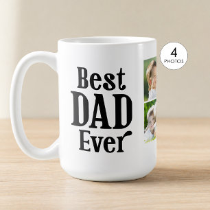 Caneca De Café Melhor Pai de Todos 4 Foto Personalizado