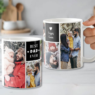 Caneca De Café Melhor Pai de Todos 6 Colagem de Fotos Dia dos Pai